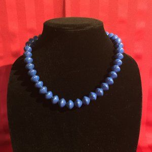 Vintage Navy Bead Necklace
